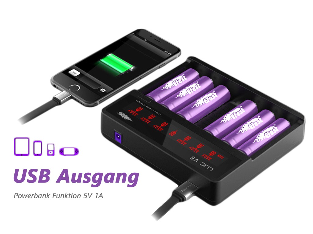 Efest LUC V6 Ladegerät
