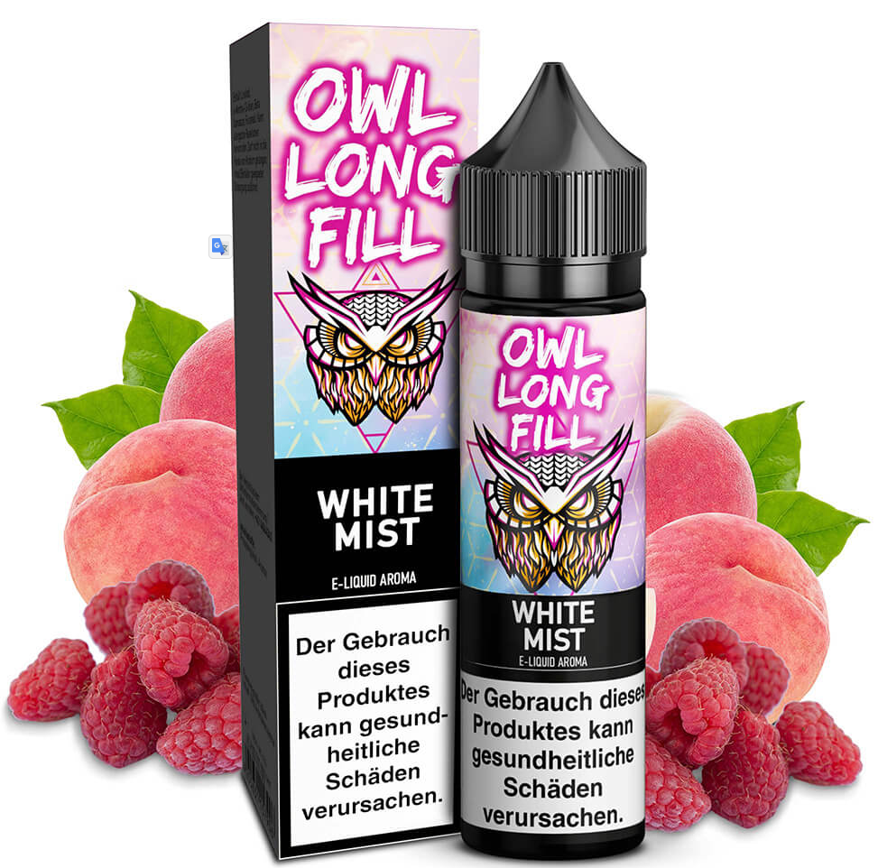 OWL Salt White Mist (White Peach Razz) – 10ml Aroma (Longfill)