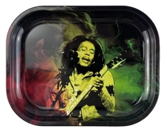 [P0018617] BobMarley Rolling Tray M  18x14x1.5cm