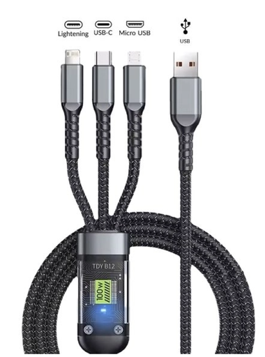 [P0024373] USB A auf 1xUSB-C / 1x Lightning / 1x USB Micro