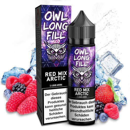 [P0024579] OWL Salt Red Mix Arctic (Berry Mix Ice) – 10ml Aroma (Longfill)