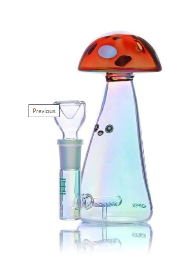 [P0024608] Bong Champi Trippant glass 15cm - Hemper