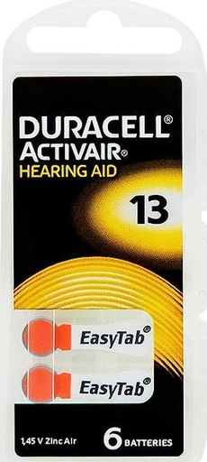 [P0024638] Duracell Activair Hörgeräte Batterien ( 13 / PR48 ) 6 Stk.